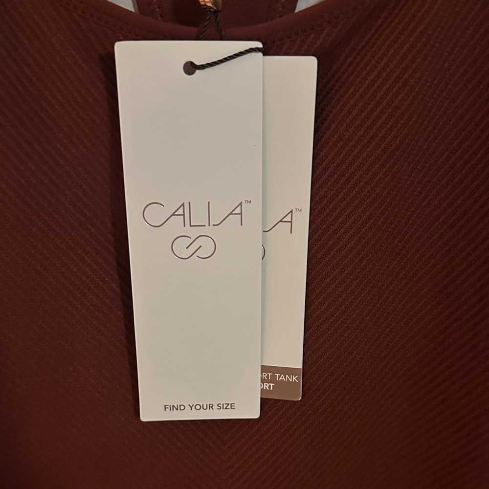 Sleek Ribbed Racerback Tank Top in Rust Brown - Picture 2 of 6
